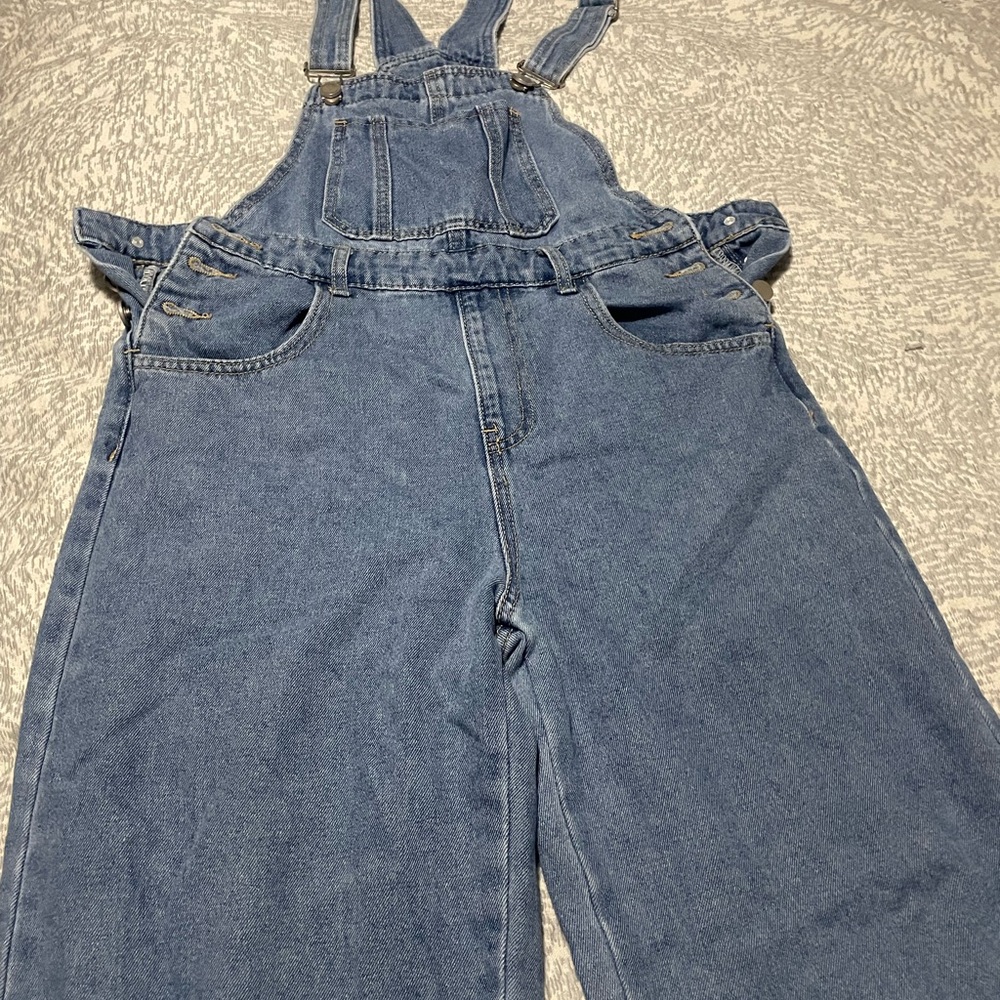 SHEIN Blue Denim Women Jeans Overalls